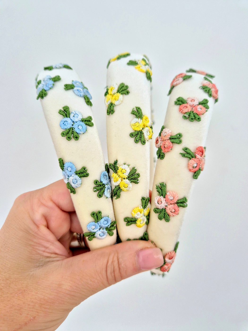 3 floral headbands