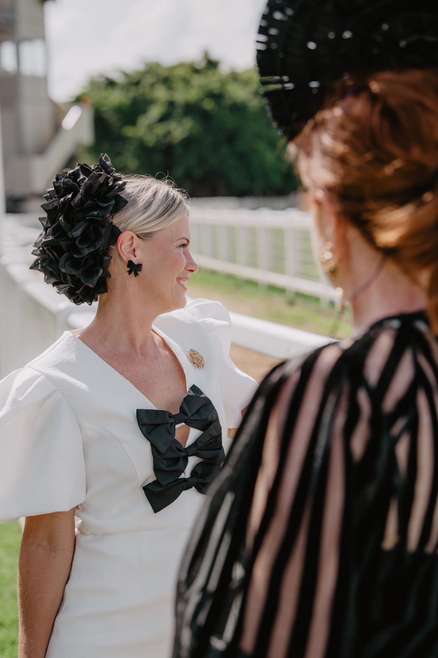 client wearing dolly pillbox