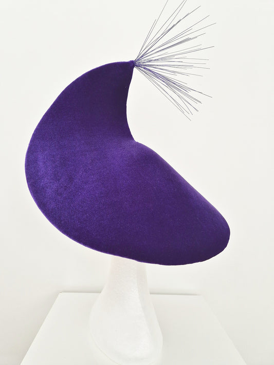 purple coolie hat side