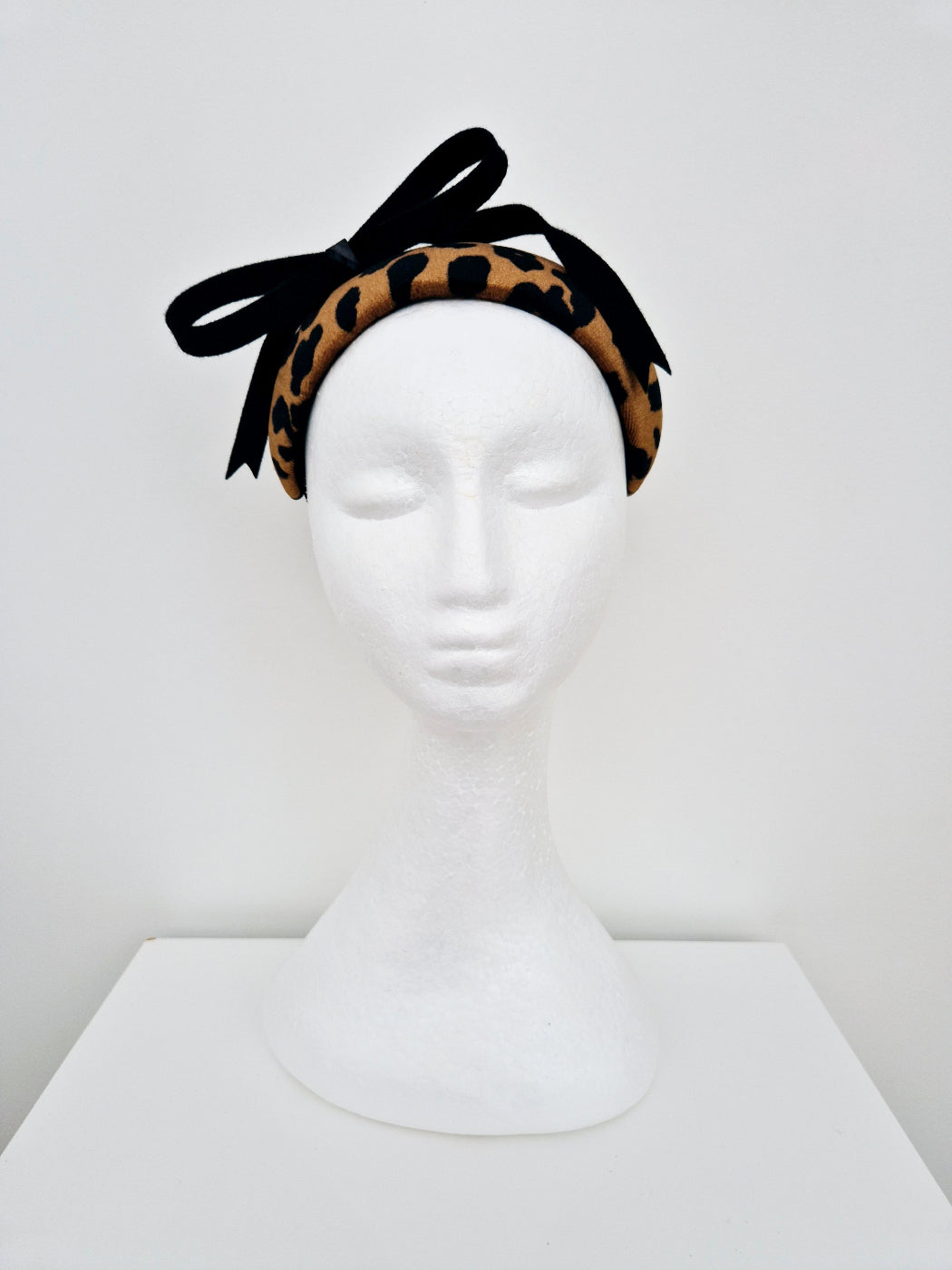 animal print bandeau front