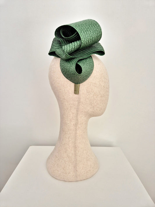 khaki green loop headpiece side view
