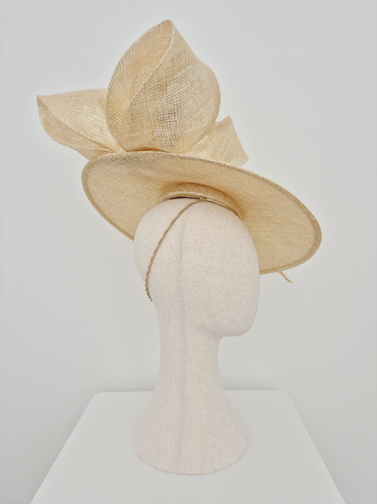 light gold coolie hat underside