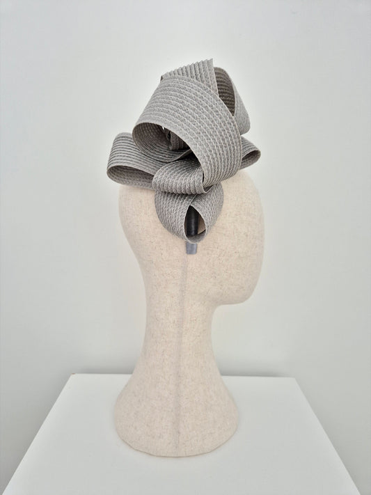 light grey loop headpiece side view