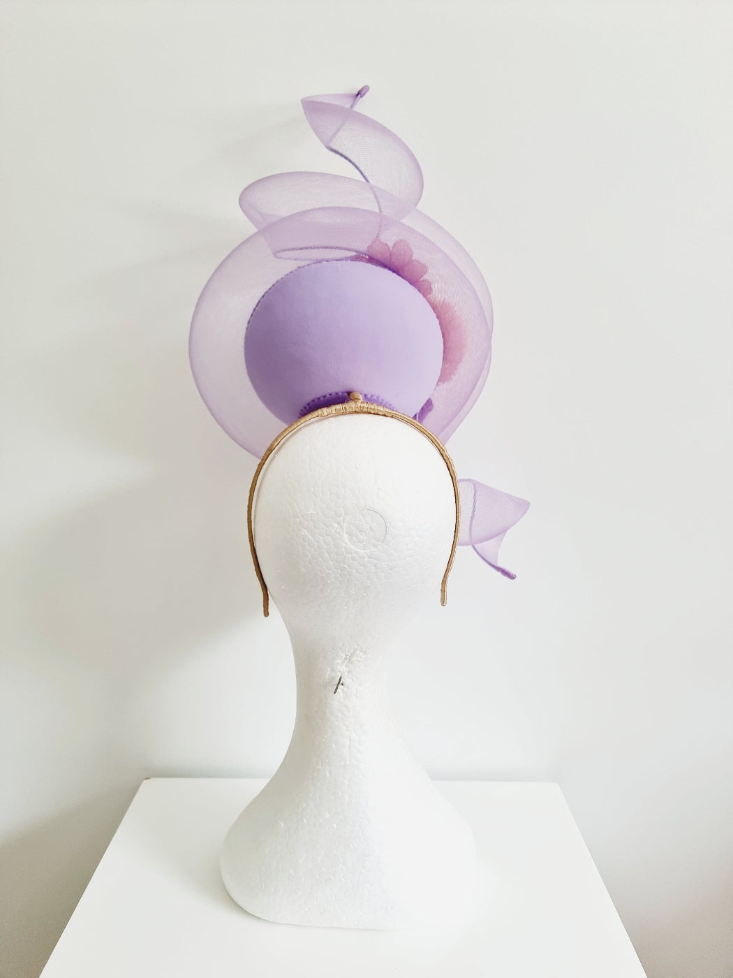 lilac floral percher with crinoline back