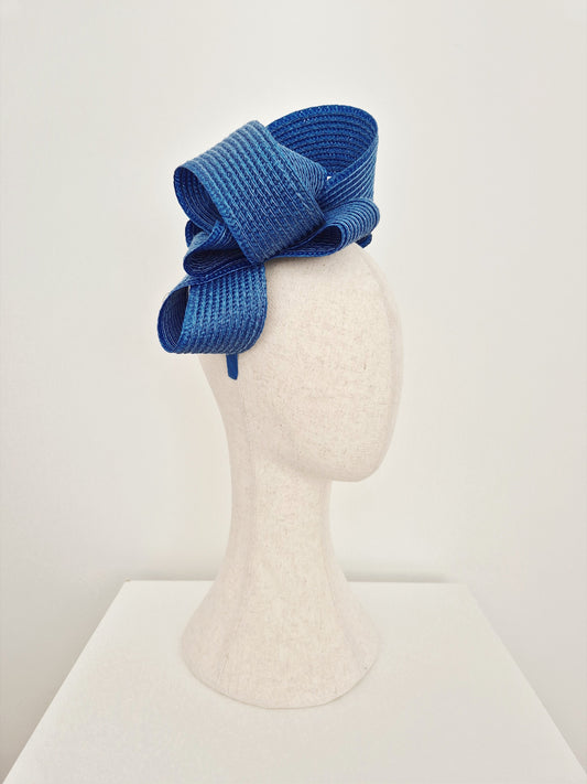 ocean blue loop headpiece side view