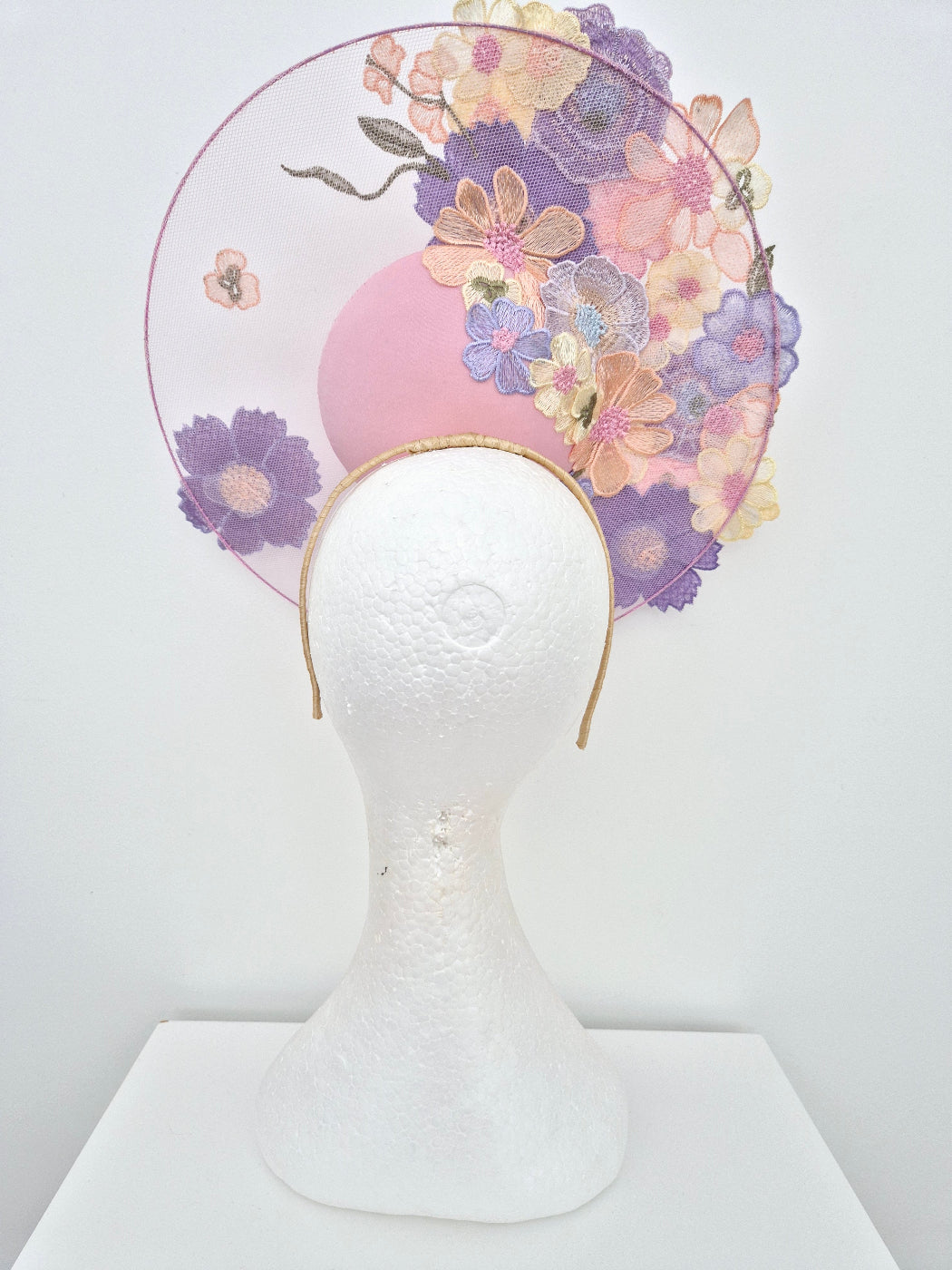 pink floral percher back