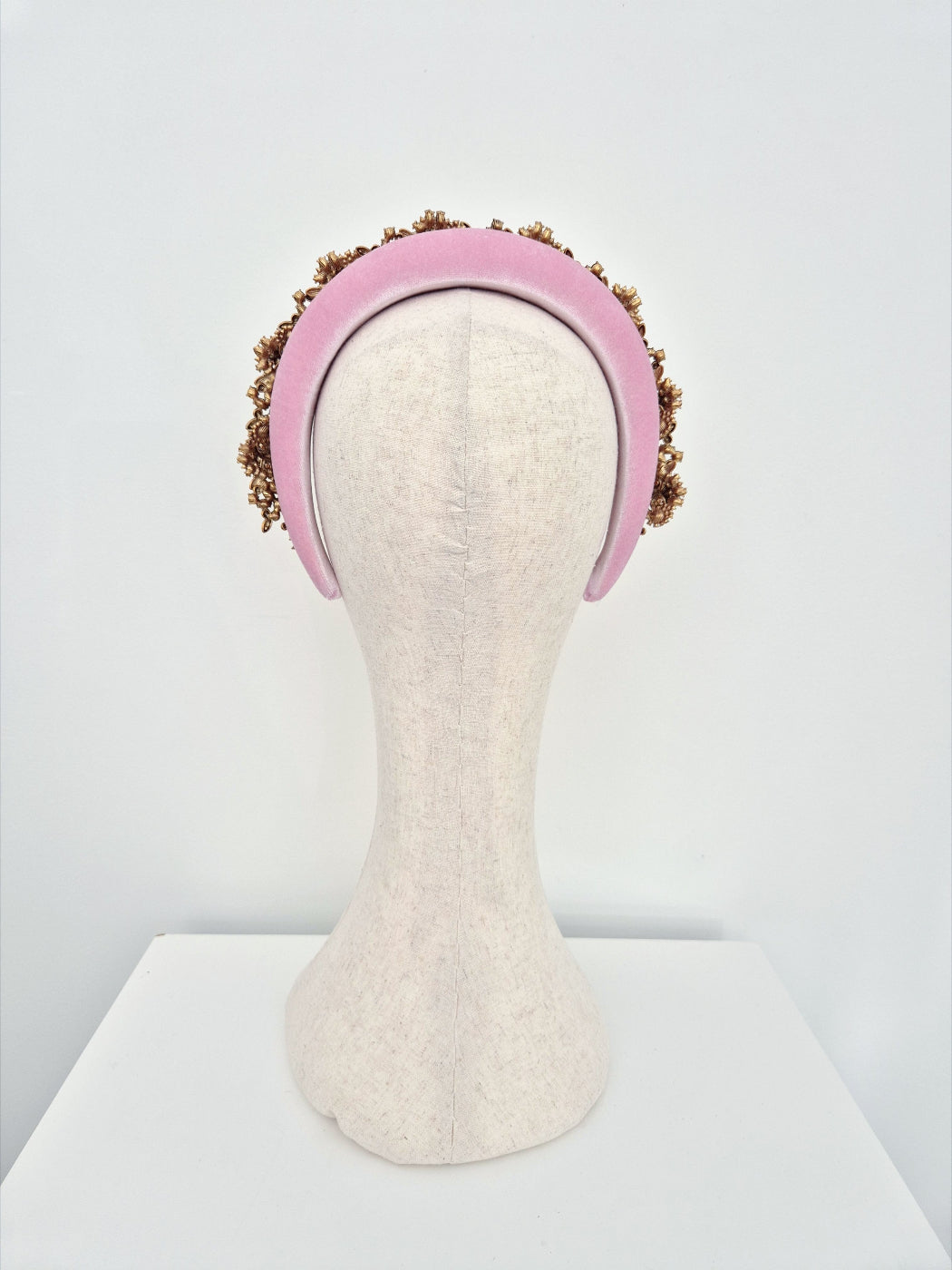 pink headband back view