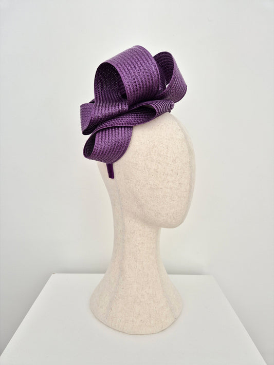 purple loop headband side view