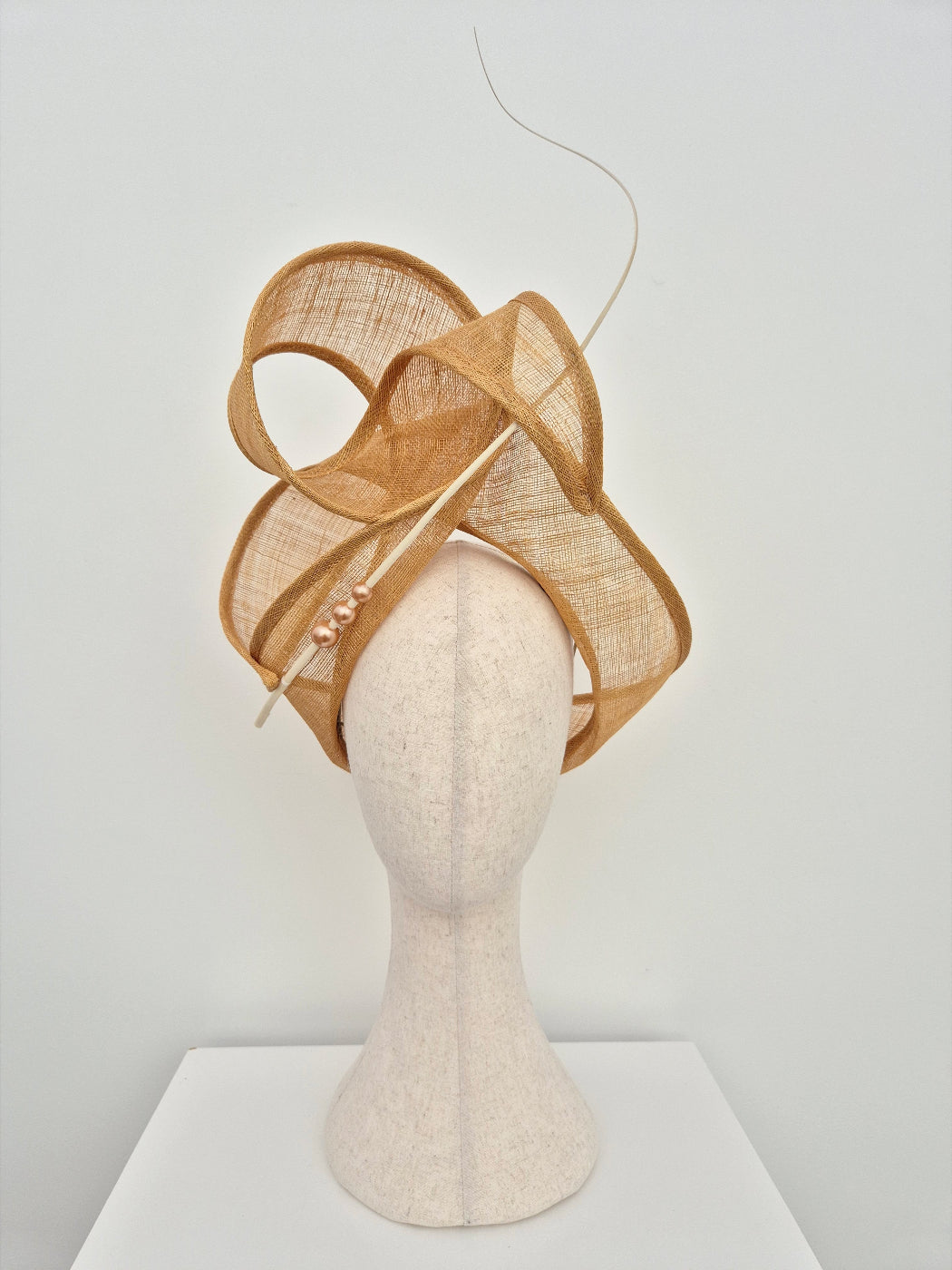 sand straw headpiece turban style