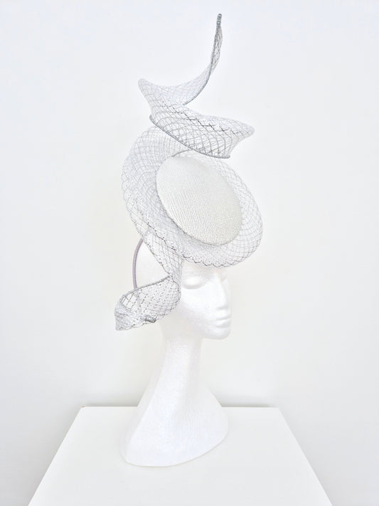 side front silver percher headpiece