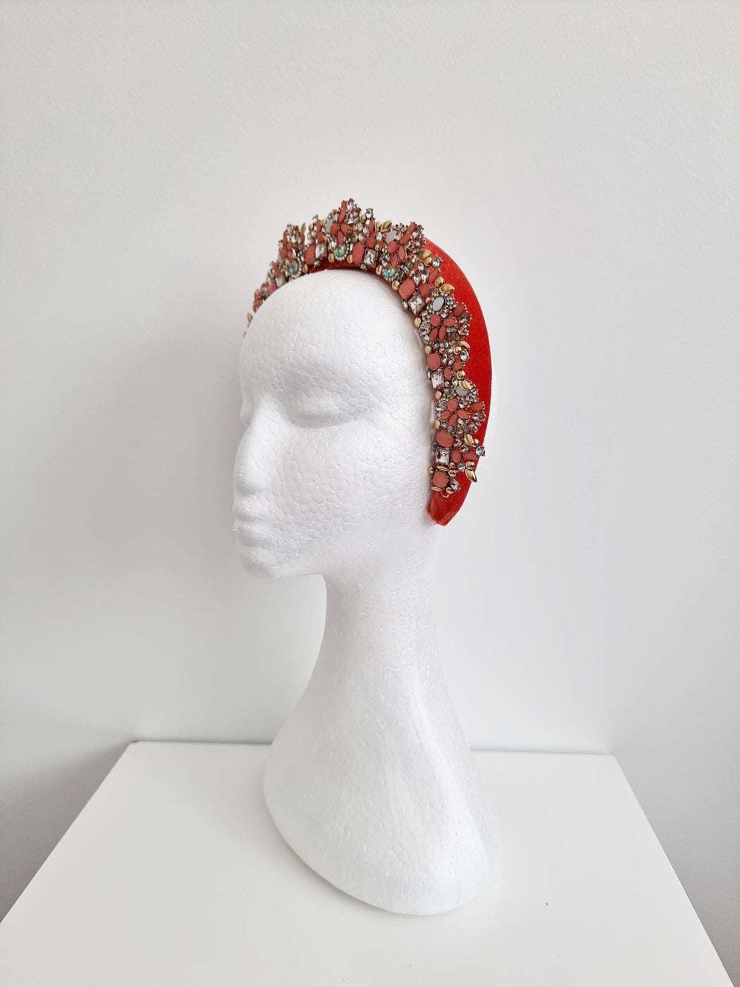 terracotta embellished headband side view