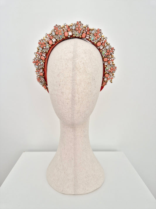 terracotta rhinestone headpiece