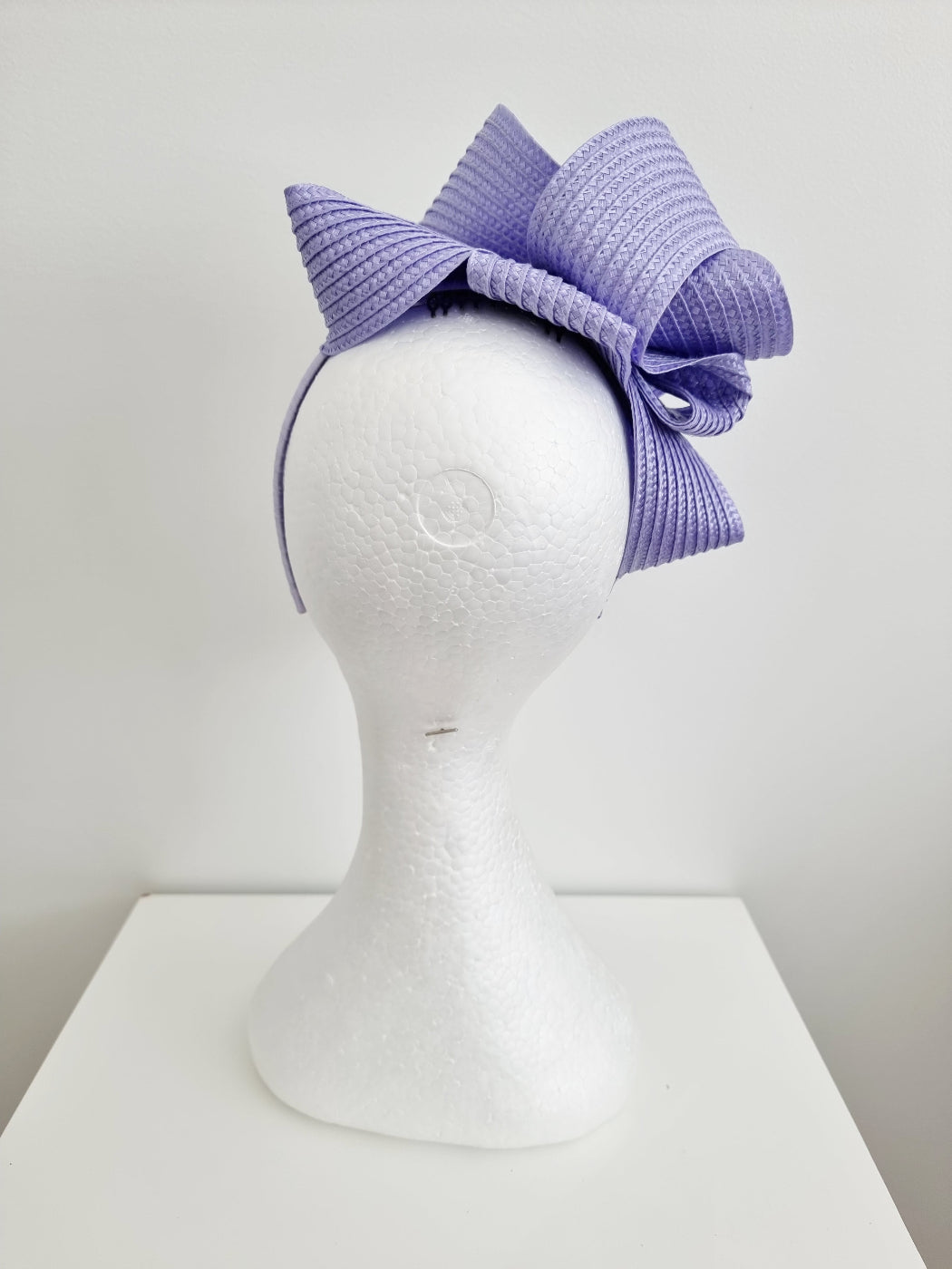 lavender loop headpiece back view