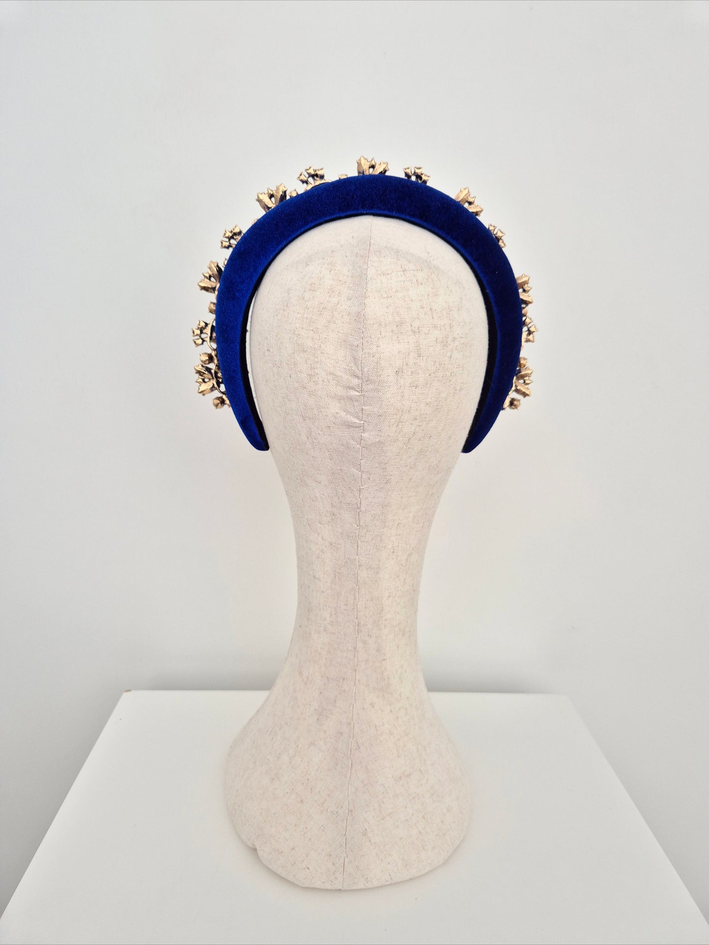Miss Leah. Womens Royal blue / multi blue rhinestone embellished headband