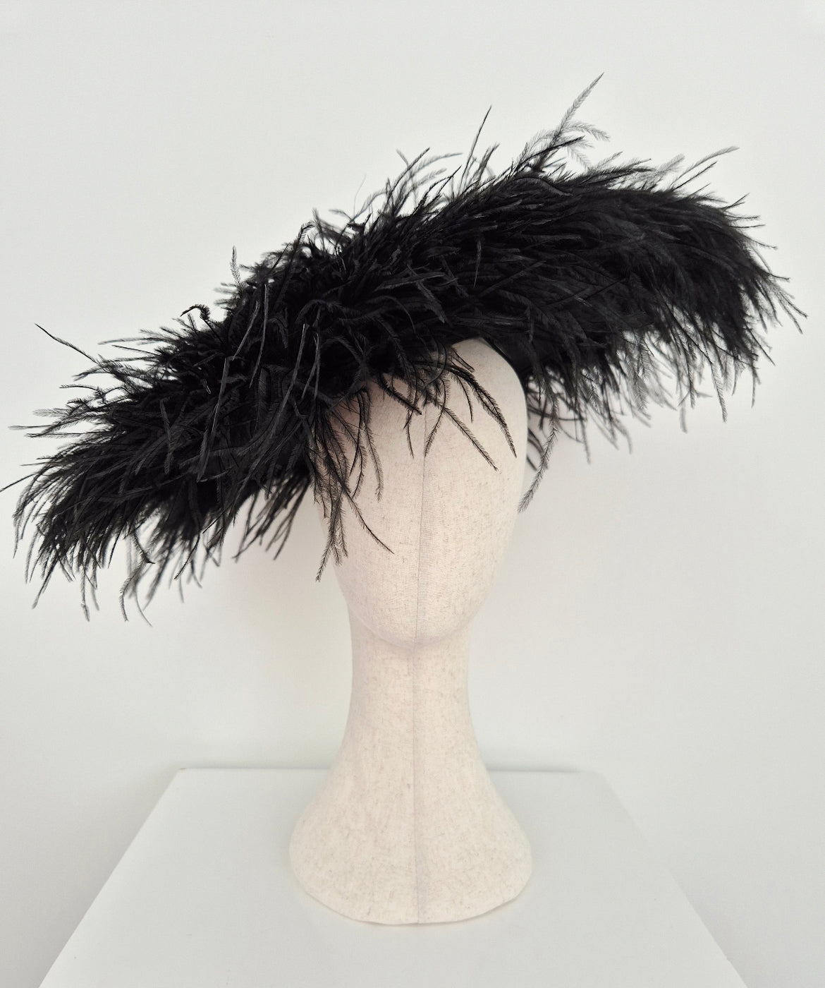 black feather hat