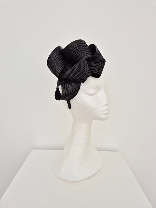 black loop headpiece side front