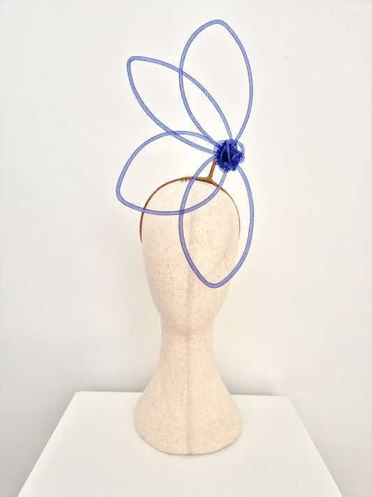 blue floating petal headpiece 