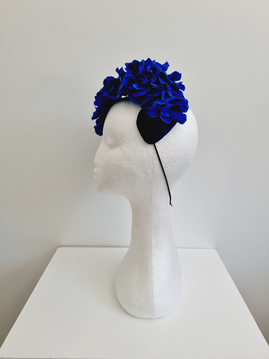blue floral vintage style side view 2