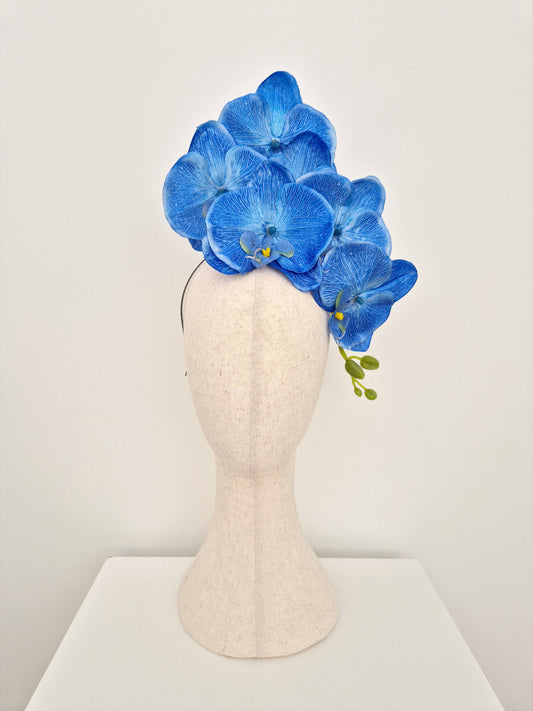 blue orchid headpiece