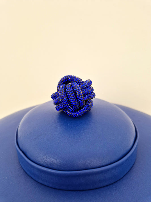 close up of rhinestone ball