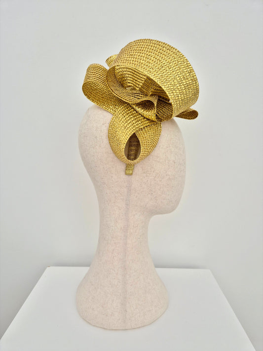 gold loop headband side view