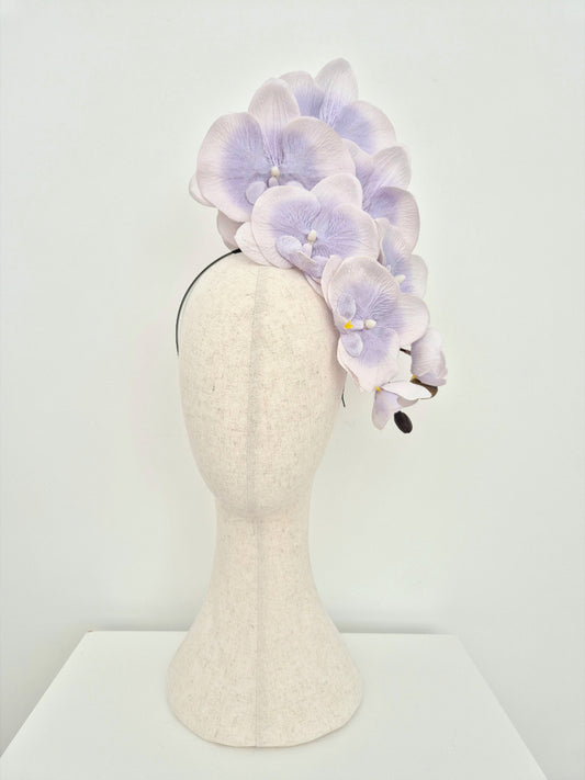 lavender orchid headpiece