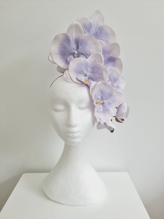 lavender orchid headpiece 