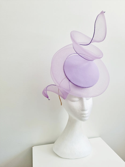 lilac percher with crinoline swirl