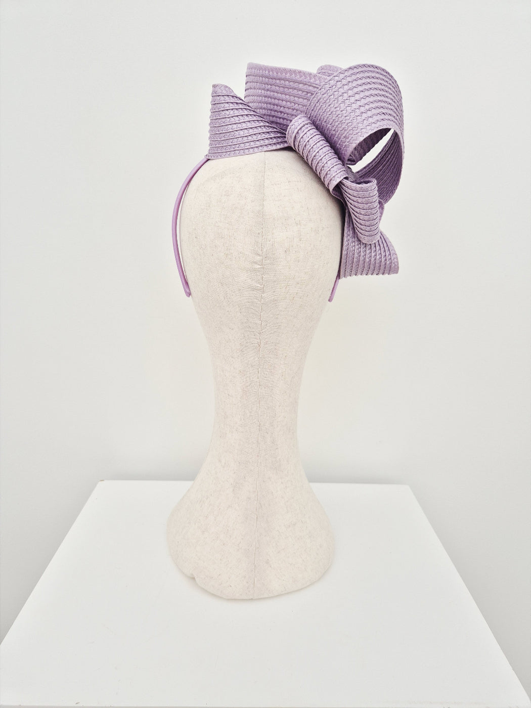 lilac loop headpiece back view