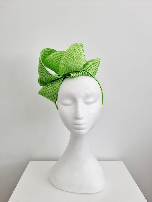 lime green loop headpiece