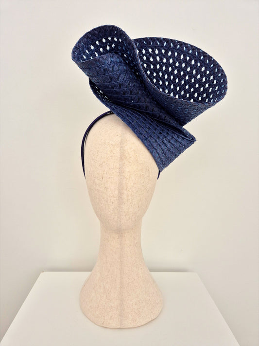 navy blue headpiece