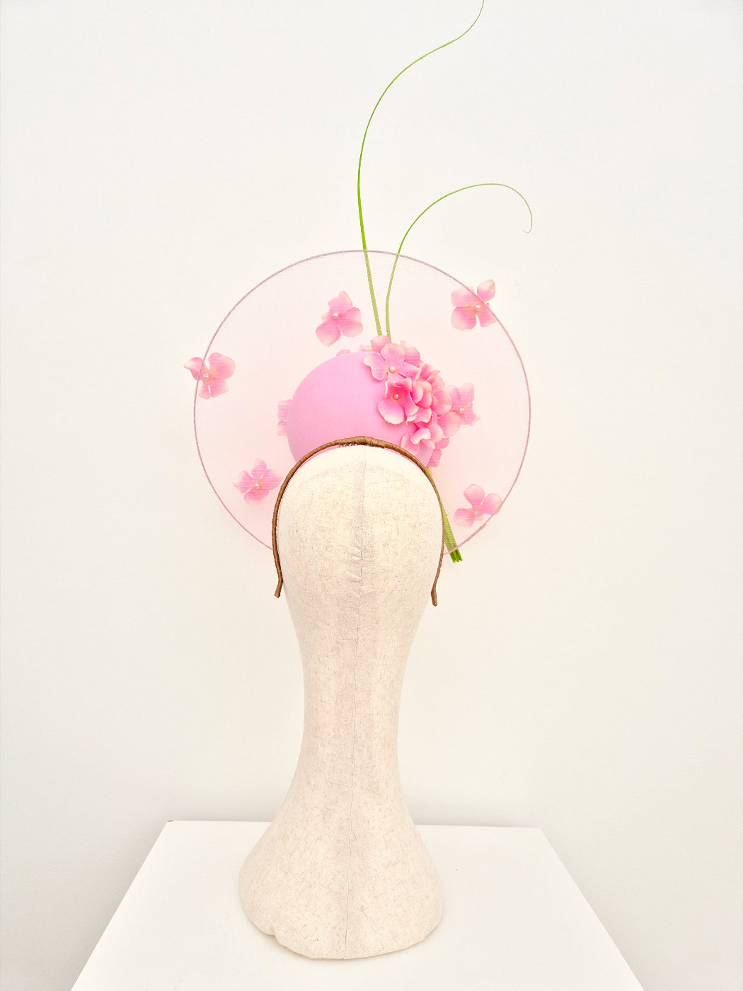 pink floral percher back view