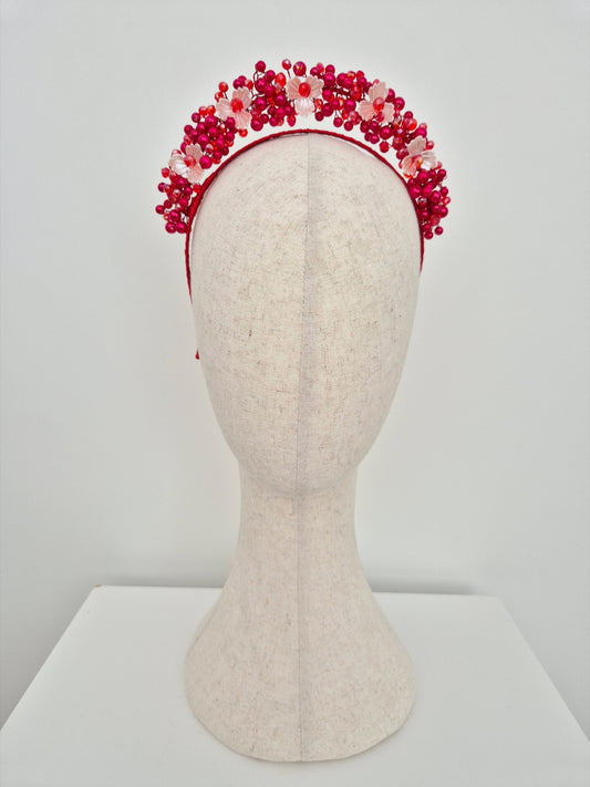 red pearl headband