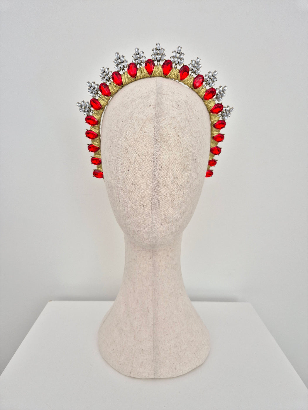 red rhinestone crown