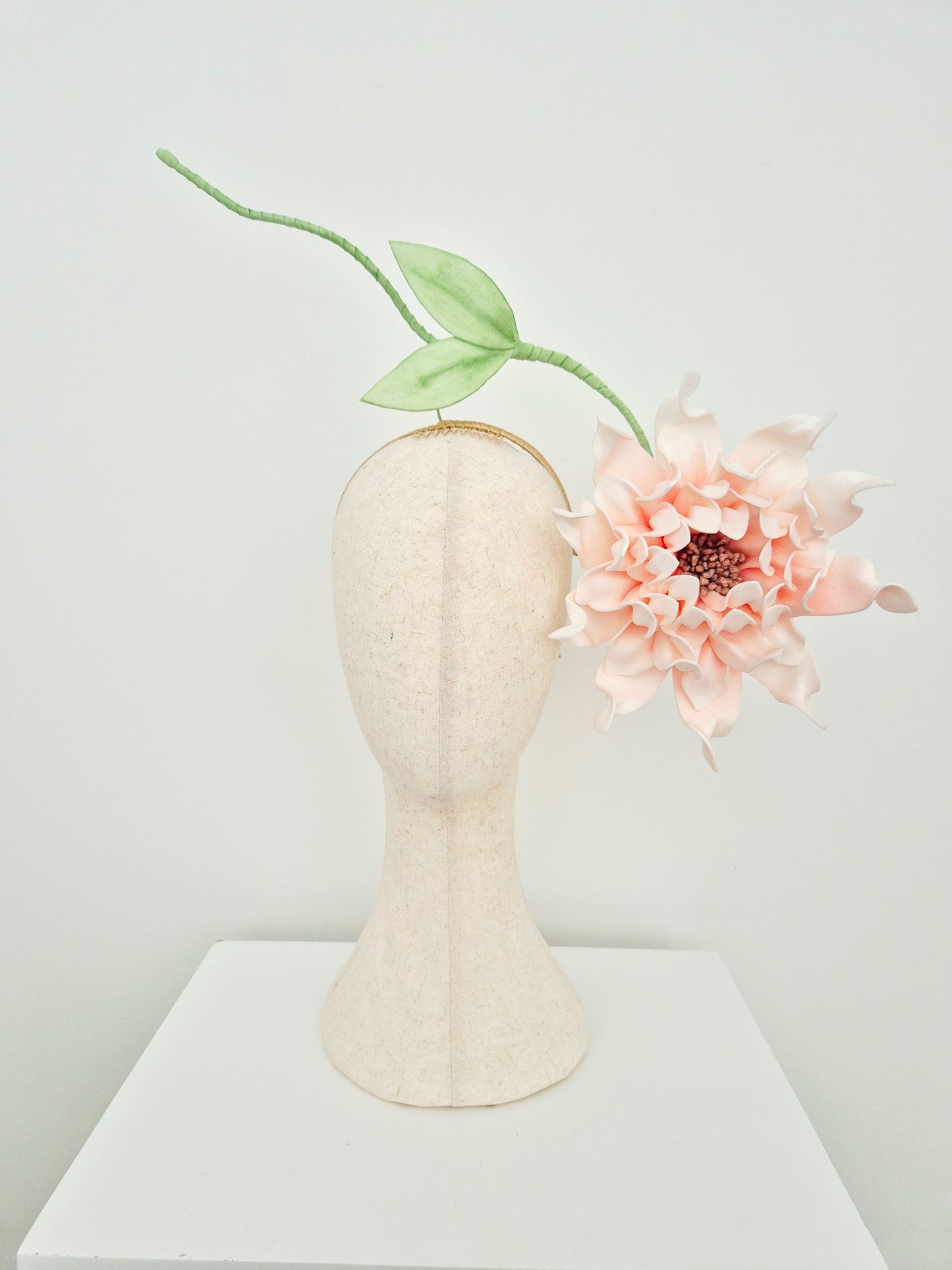 Miss Marguerite. Womens light pink floating floral headpiece