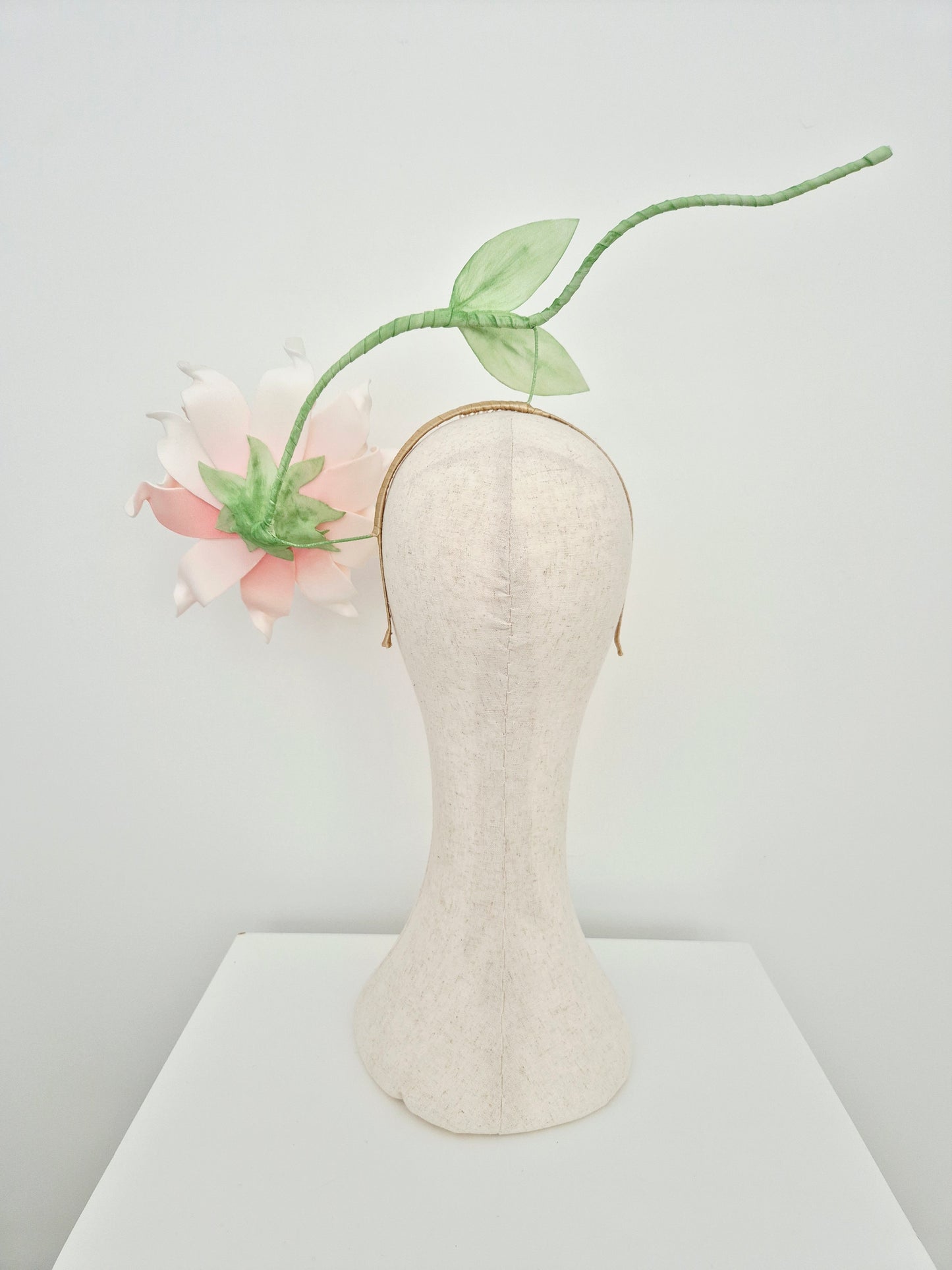 Miss Marguerite. Womens light pink floating floral headpiece
