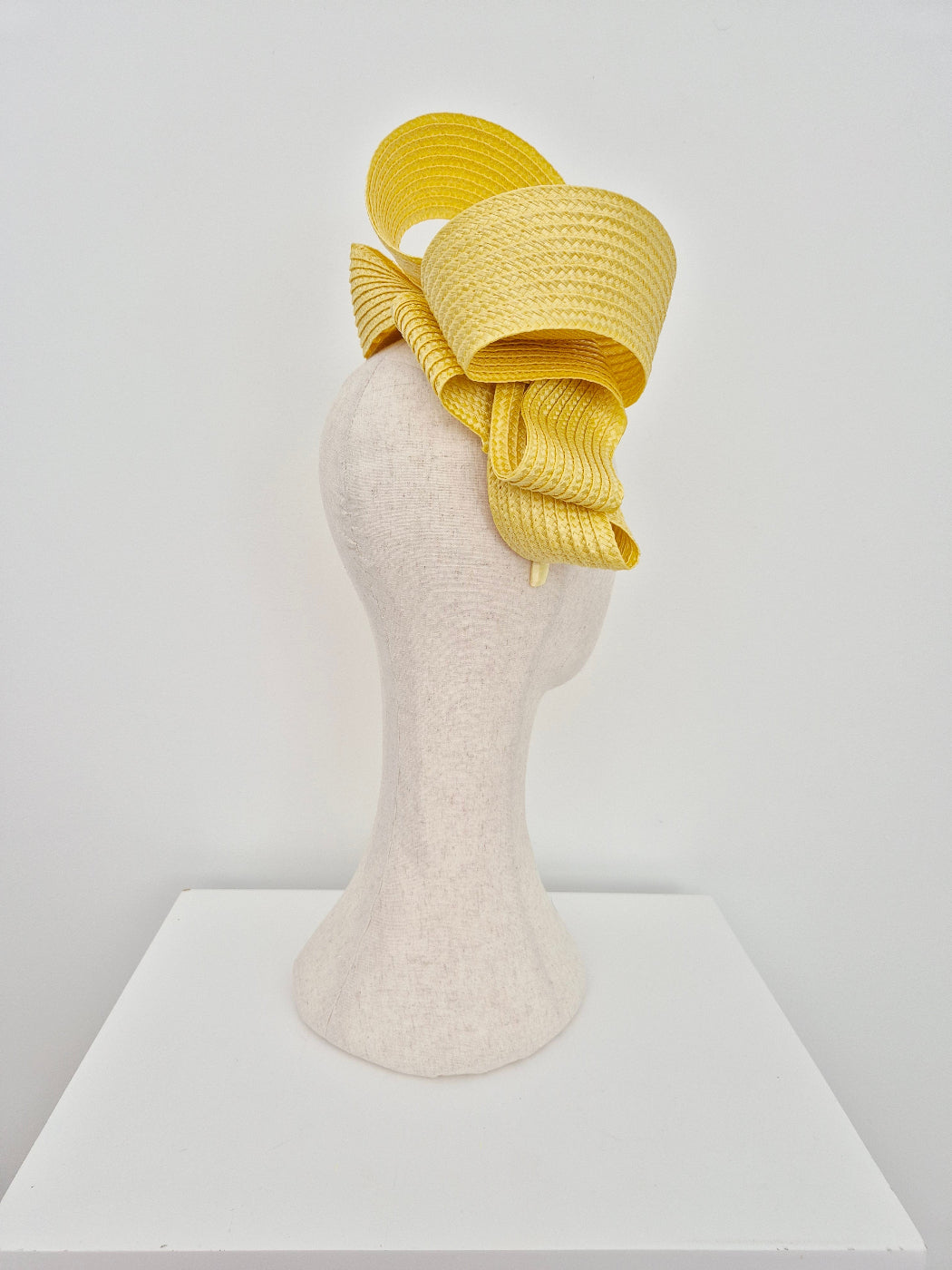 side view yellow loop headpiece