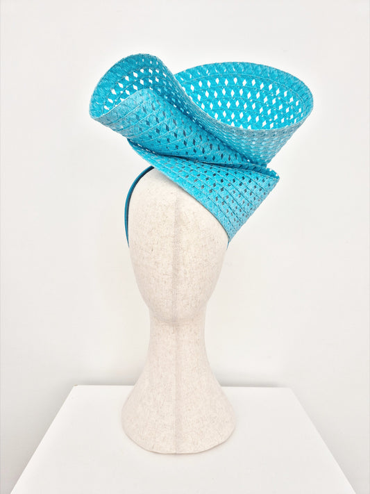 sky blue headpiece