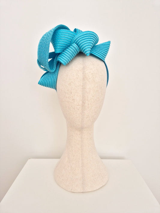 turquoise blue loop headpiece